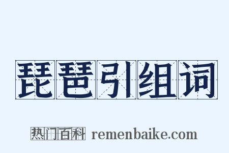 琵琶引组词是什么意思的图片